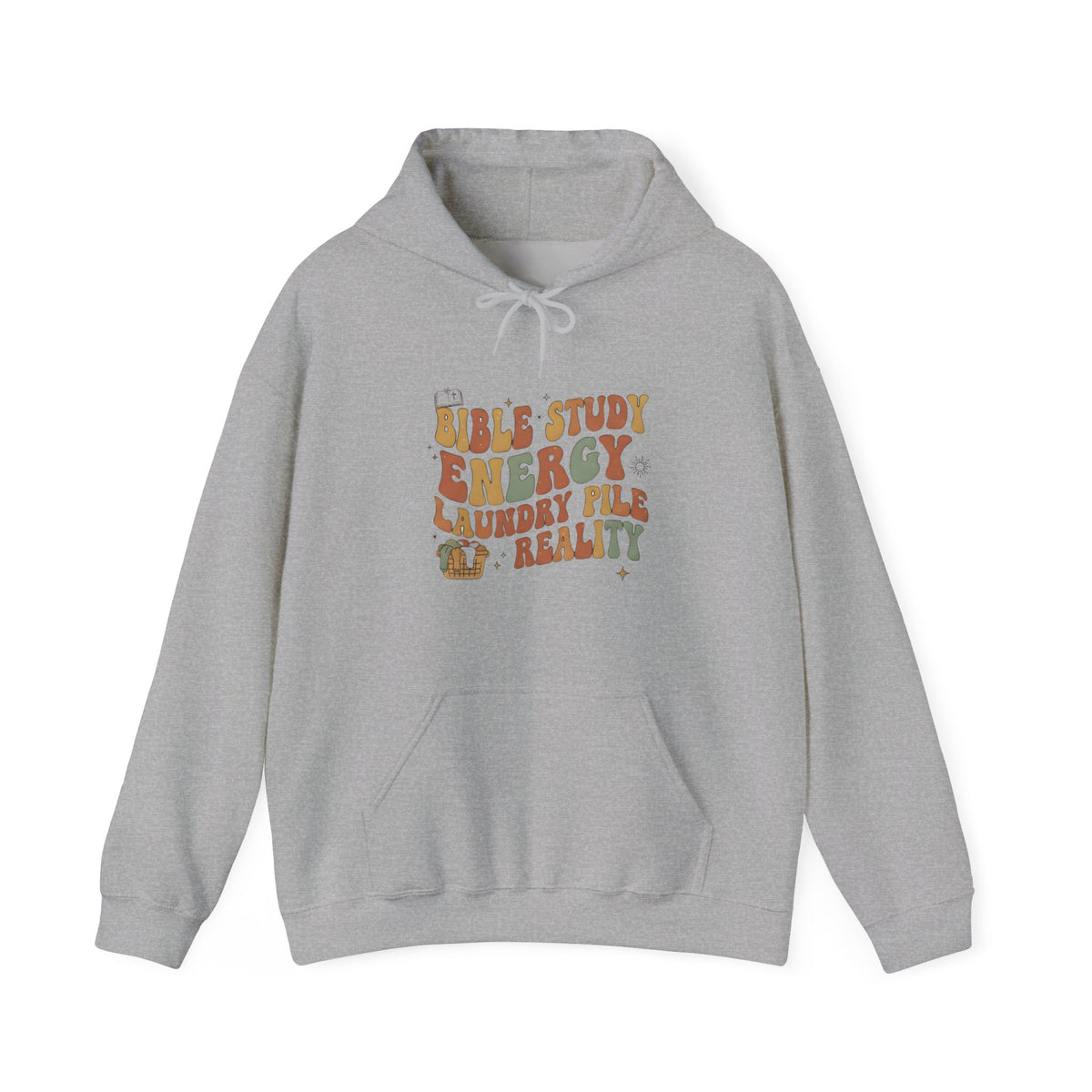 Bible Study Energy, Laundry Pile Reality Ultra-soft fleece Hoodie