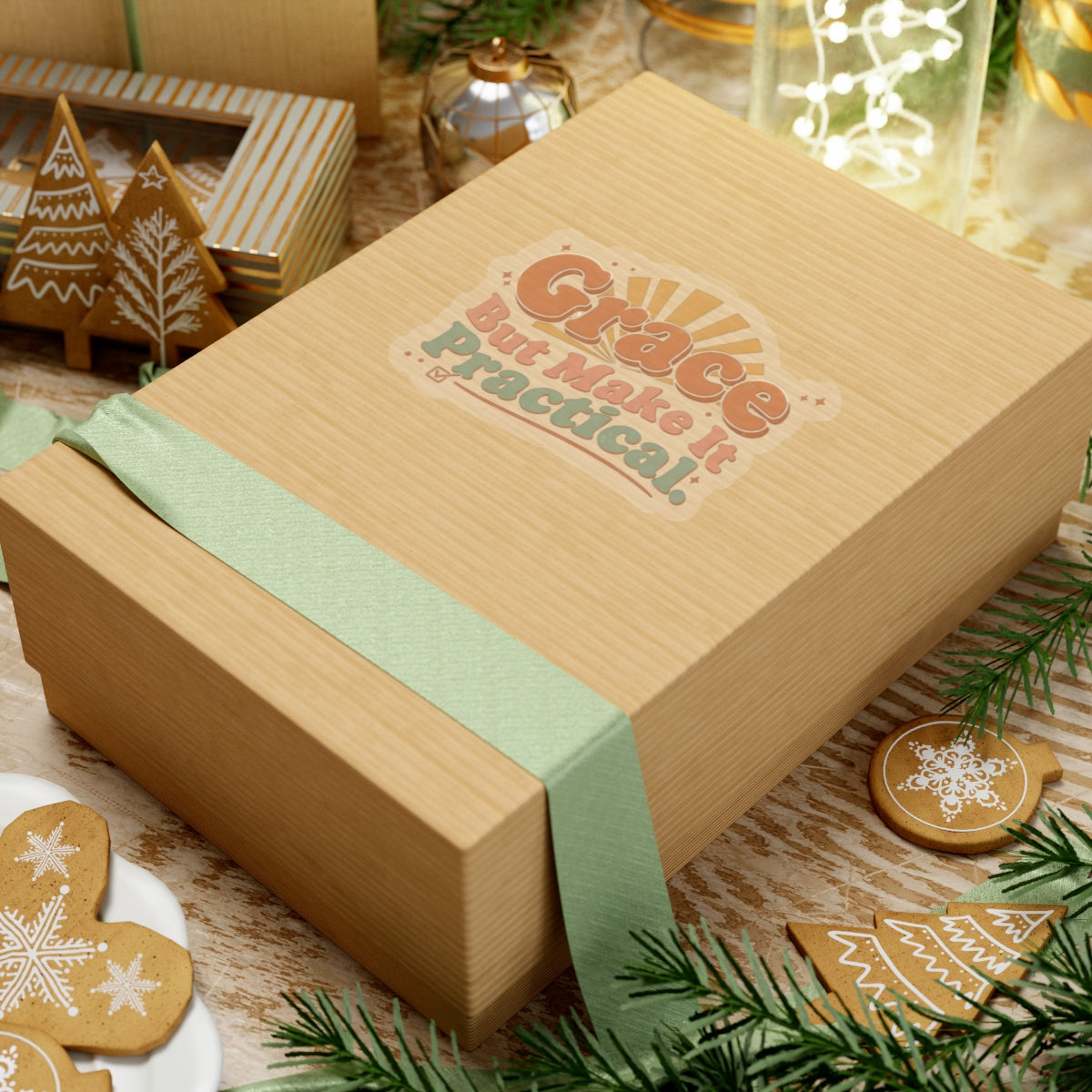 Grace But Make It Practical Sticker
