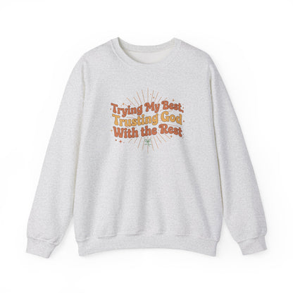 Trying My Best, Trusting God With the Rest Sweater