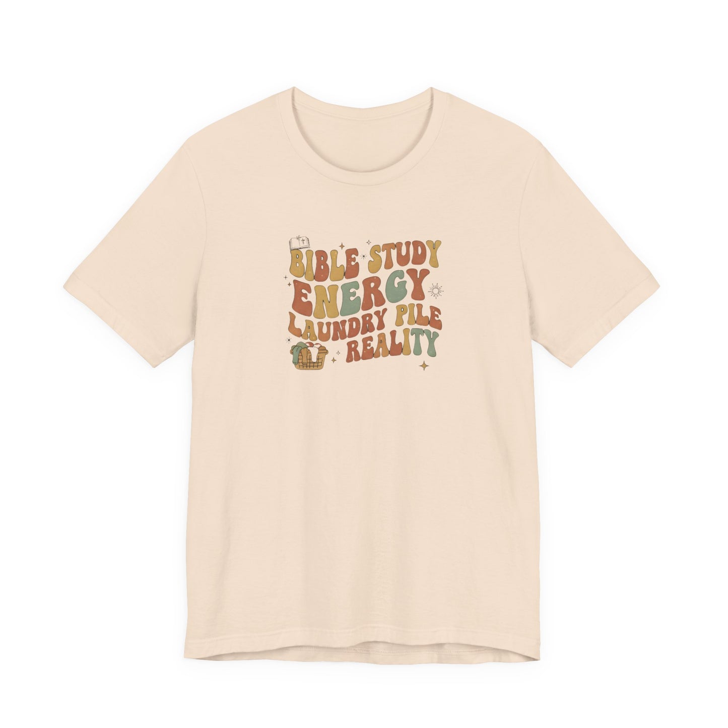 Bible Study Energy, Laundry Pile Reality Tee