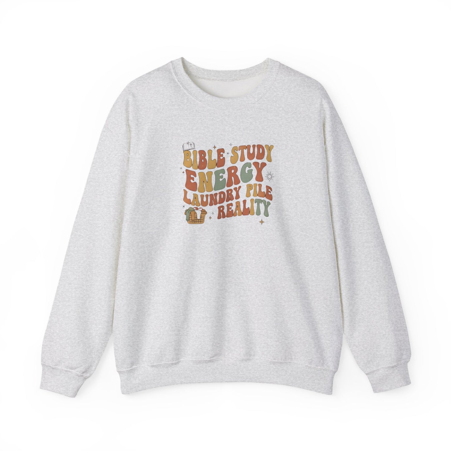 Bible Study Energy, Laundry Pile Reality Sweater
