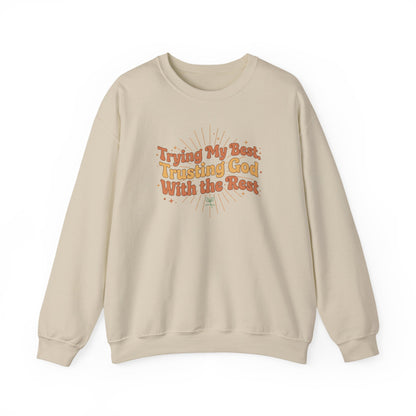 Trying My Best, Trusting God With the Rest Sweater