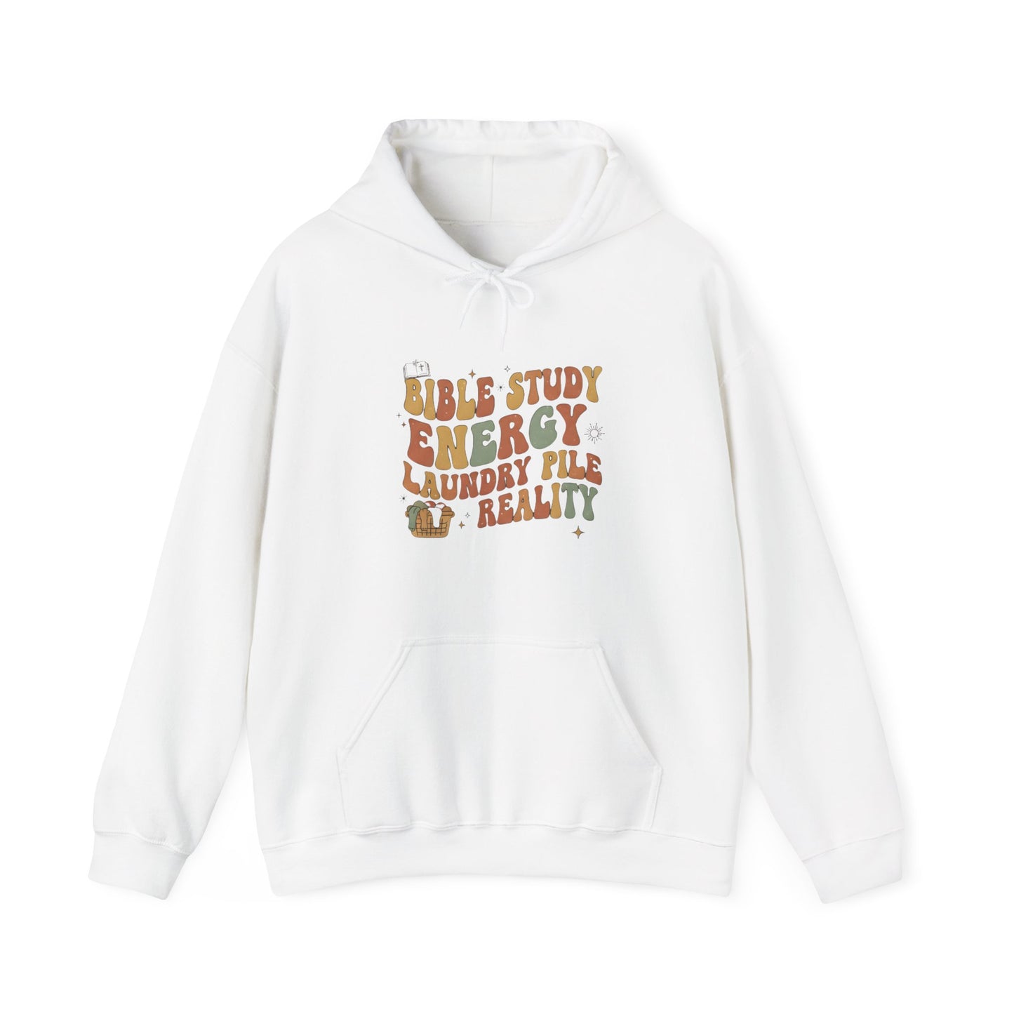 Bible Study Energy, Laundry Pile Reality Ultra-soft fleece Hoodie
