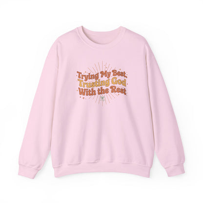Trying My Best, Trusting God With the Rest Sweater