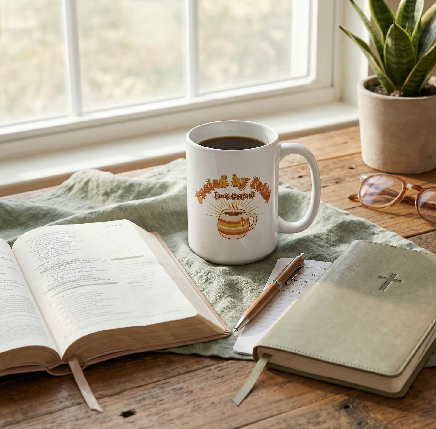 Fueled by Faith (and Coffee) Mug