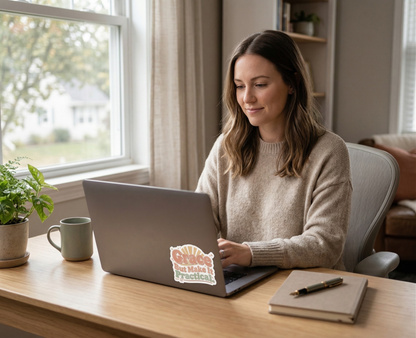 Grace But Make It Practical Sticker