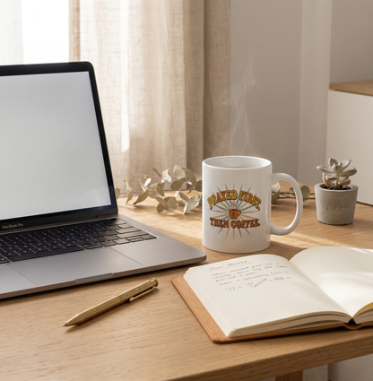 Prayed First Then Coffee Mug