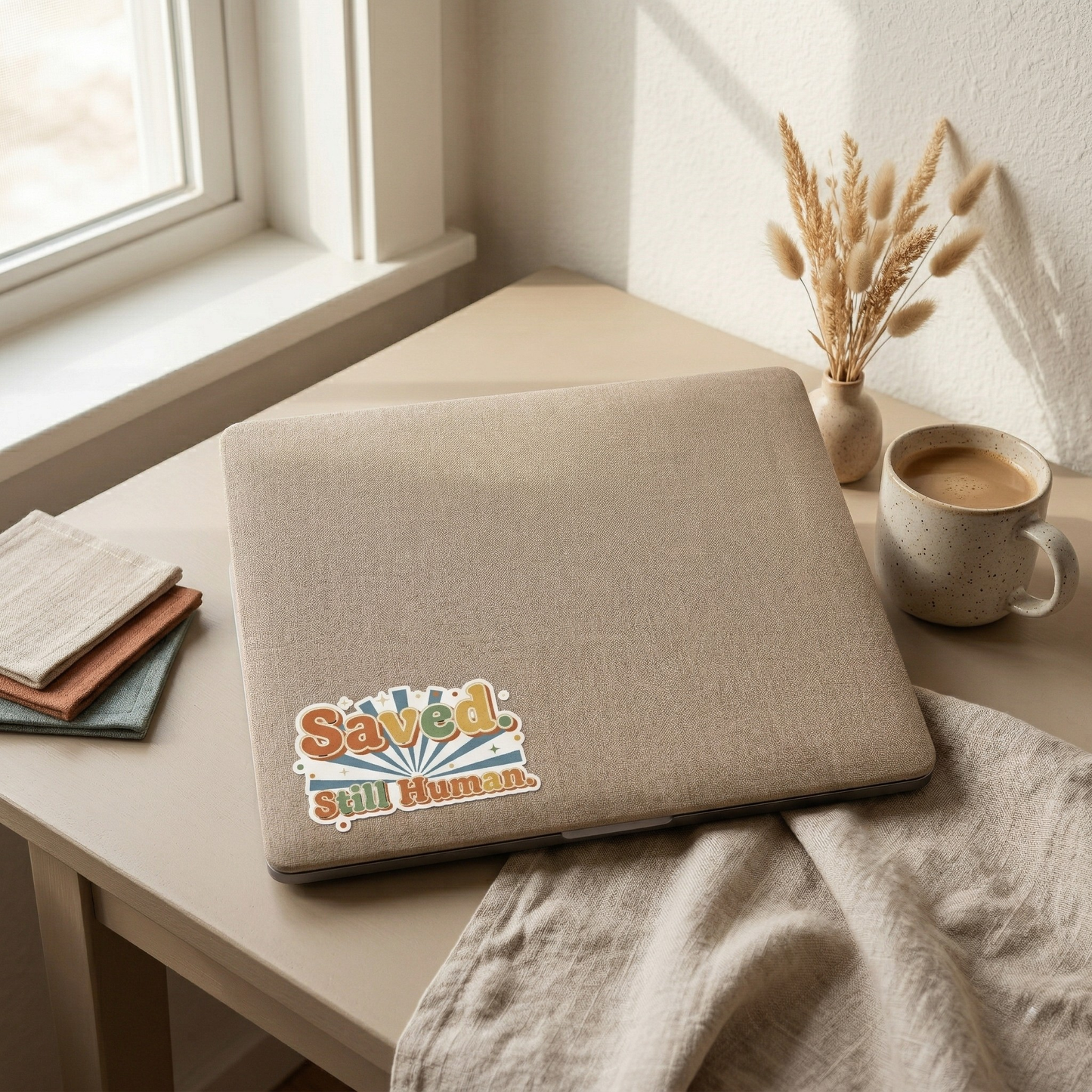 Saved. Still Human Sticker