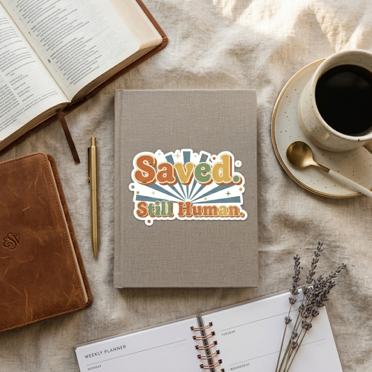 Saved. Still Human Sticker