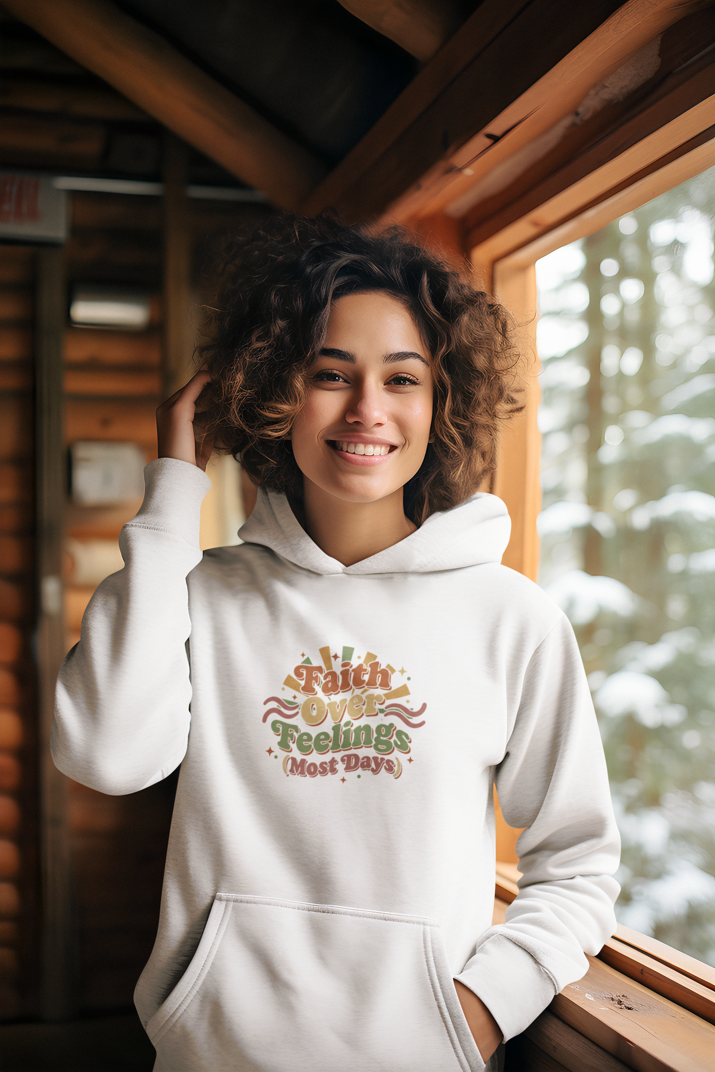 Faith Over Feelings (Most Days) Hoodie
